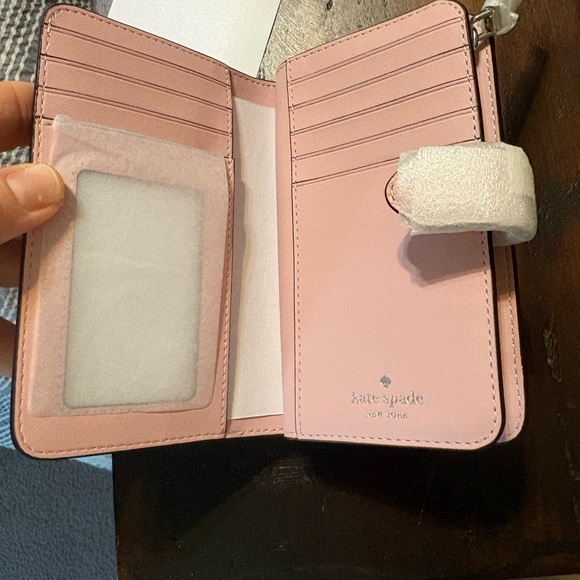 NWT: Kate Spade Lena Medium Bifold Wallet - Tutu Pink - Picture 4 of 6